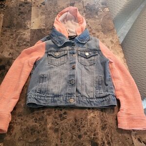 Cato Blue and Pink Hybrid Jean Jacket